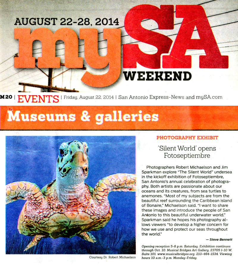 2014-FOTOSEPTIEMBRE-USA_The-Silent-World-Exhibit_Musical-Bridges-Art-Gallery_San-Antonio-Express-News
