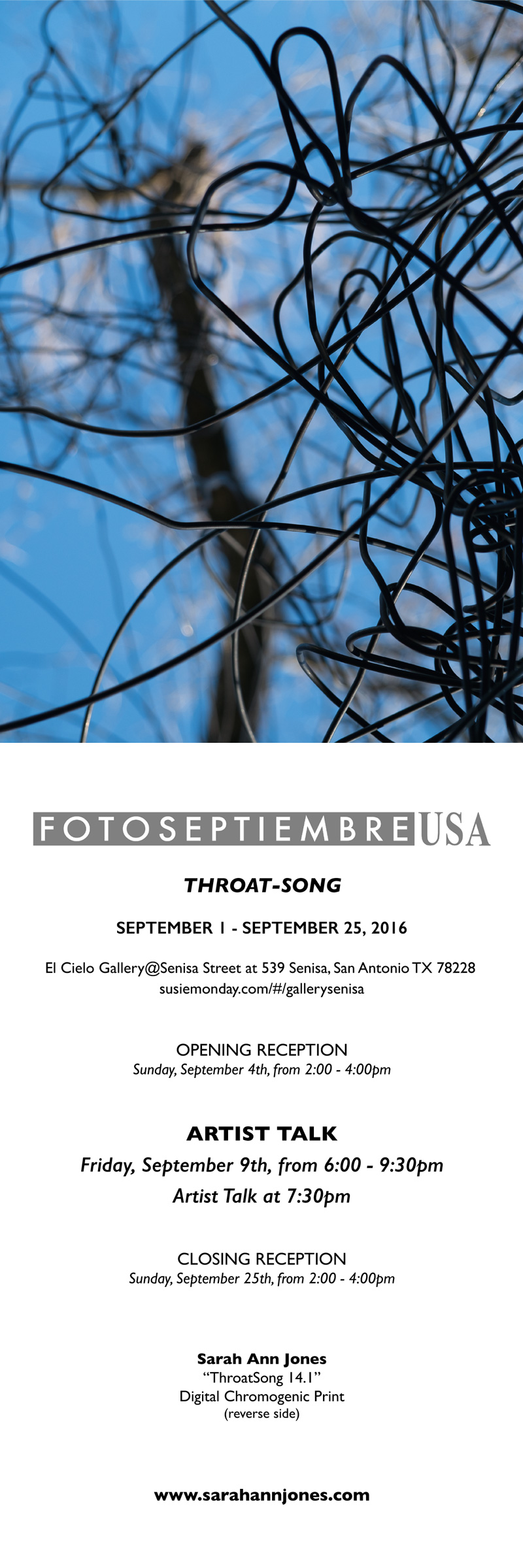 2016-FOTOSEPTIEMBRE-USA_Press-Archives_Sarah-Ann-Jones_Throat-Song-Exhibition_Promo-Card