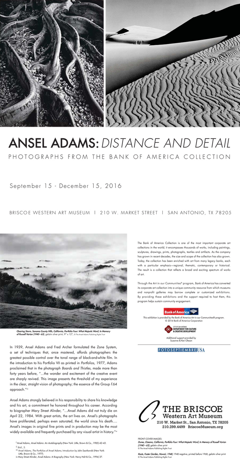 2016-fotoseptiembre-usa_ansel-adams_distance-and-detail_briscoe-western-art-museum_gallery-brochure